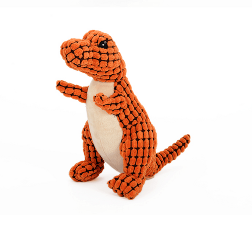 Giant Fleece Dinosaur Interactive Dog Toy With Squeakers - Perfect For