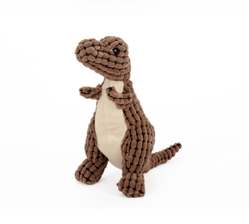 Giant Fleece Dinosaur Interactive Dog Toy With Squeakers - Perfect For