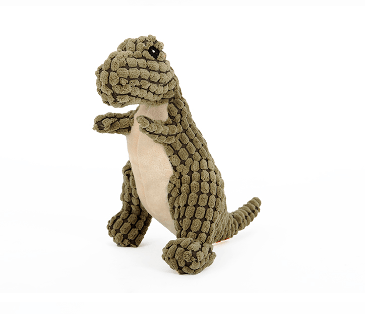 Giant Fleece Dinosaur Interactive Dog Toy With Squeakers - Perfect For